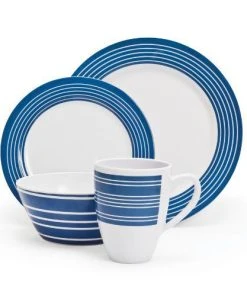Campfire 16 Piece Melamine Dinner Set Nautical