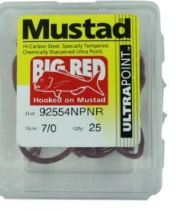 Mustad Big Red Suicide Hooks Boxed