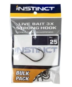 Instinct Live Bait 3X Hooks Qty 25
